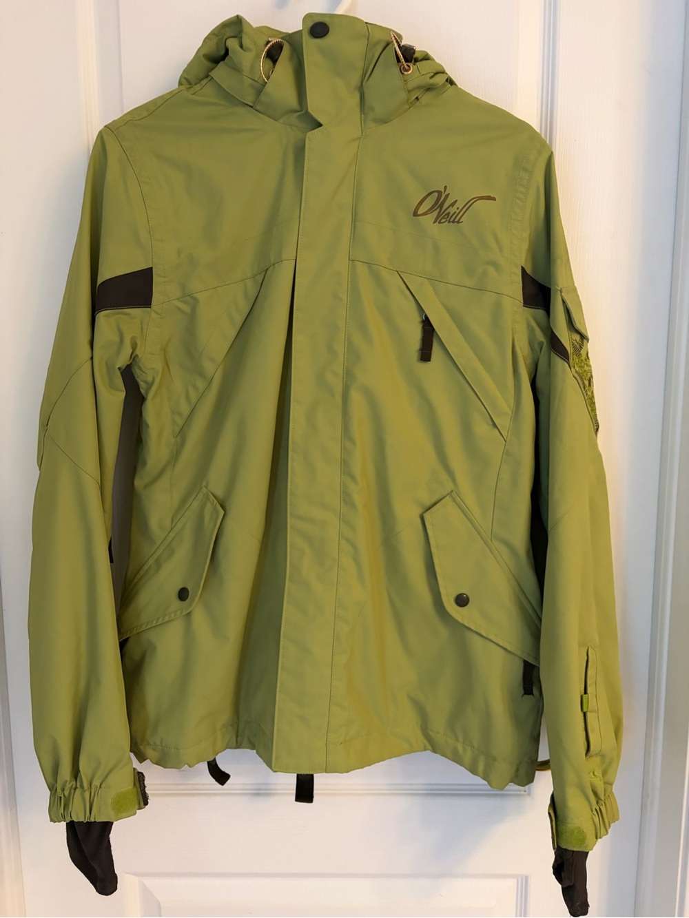 O'Neill Olive Green Ski Jacket with Hood